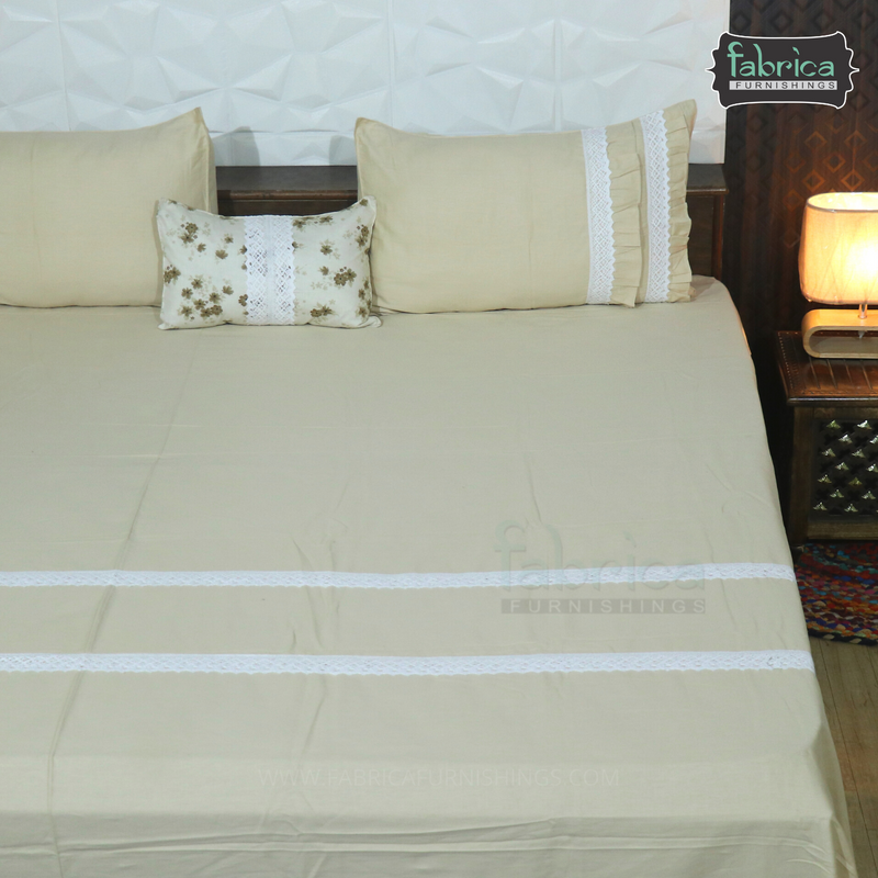 Fabby Decor Designer Cotton King Size Bed Sheets