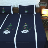 Fabby Decor Classic Embroider Cotton Designer King Bed Sheets