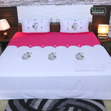 Fabby Decor Designer Embroidered king Size Bed Sheets